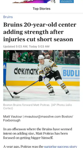 MassLive.com screenshot