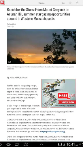 MassLive.com screenshot