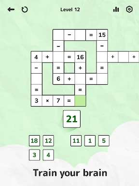 Math Crossword — Number puzzle screenshot