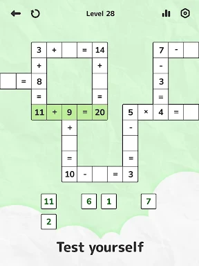 Math Crossword — Number puzzle screenshot