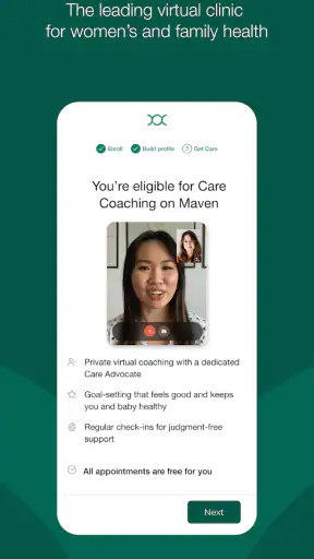 Maven Clinic screenshot
