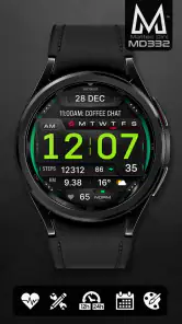 MD332 Digital watch face screenshot