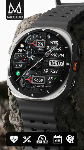 MD338 Hybrid watch face screenshot