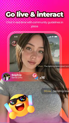 Mego - Live, Create, Connect screenshot