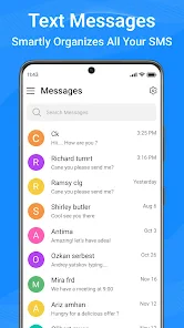 Messages: Text SMS screenshot