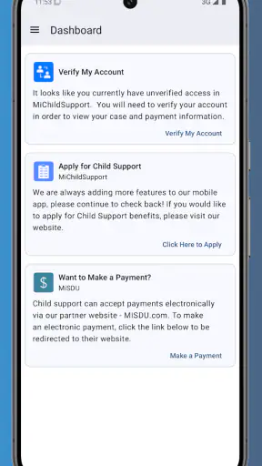 MiChildSupport screenshot
