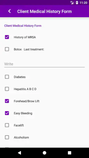 Microblading App screenshot