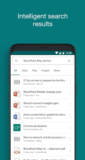 Microsoft SharePoint screenshot
