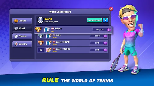 Mini Tennis: Perfect Smash screenshot