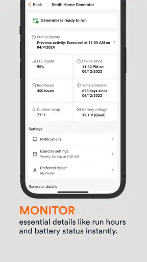 Mobile Link for Generators screenshot