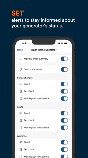 Mobile Link for Generators screenshot