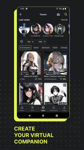 Moescape - Character AI & Art screenshot