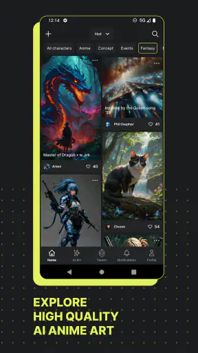 Moescape - Character AI & Art screenshot