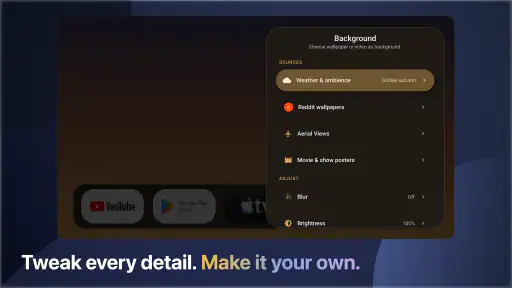 Monet Launcher - Android TV screenshot
