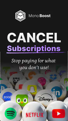 MonoBoost Cancel Subscriptions screenshot