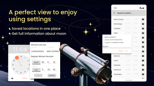 Moon Locator - Lunar Calendar screenshot