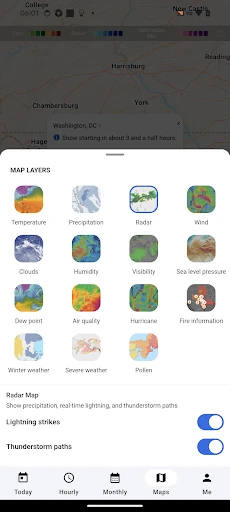 MSN Weather - Forecast & Maps screenshot