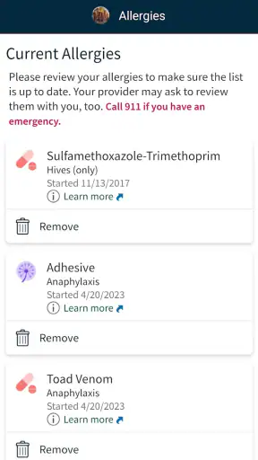 My Health at Vanderbilt screenshot