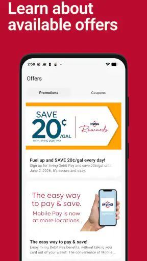MyIRVING screenshot