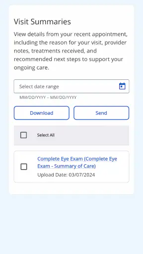 myPatientVisit Portal screenshot