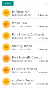 MyShake Earthquake Alerts screenshot