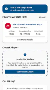 MyTSA screenshot