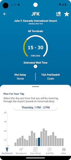 MyTSA screenshot