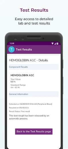 MyUPMC screenshot