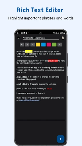 Nano Teleprompter screenshot