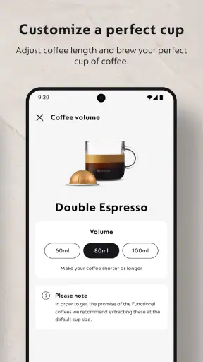 Nespresso Smart screenshot
