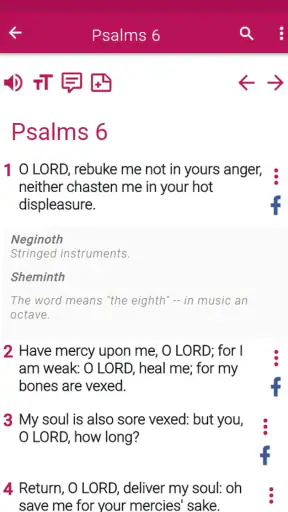 NewKing James Version Bible screenshot