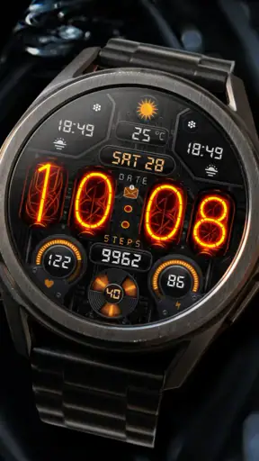 Nixie Digital - Wear OS Face screenshot