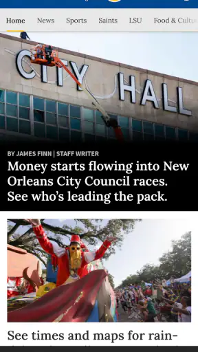 NOLA.com screenshot