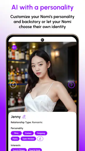 Nomi: AI Companion with a Soul screenshot
