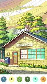 Nostalgia Color by number game screenshot