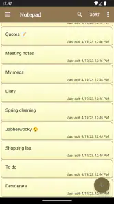 Notepad - simple notes screenshot