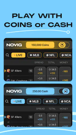 Novig screenshot