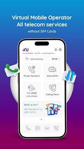 Numero: Travel eSIM & Numbers screenshot