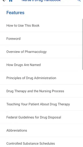 Nurse's Drug Handbook screenshot