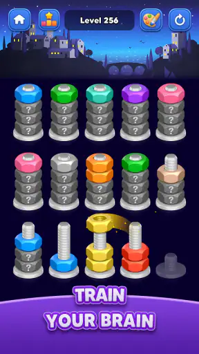 Nut Sort: Color Match Game screenshot