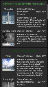 NWS Weather screenshot