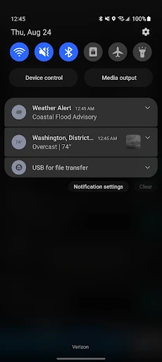 NWS Weather screenshot