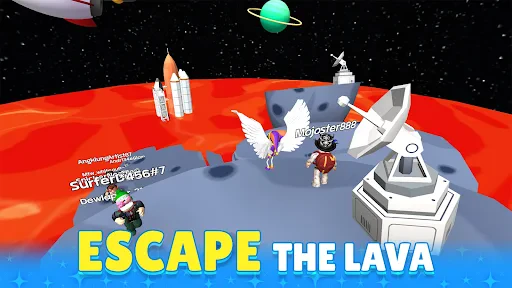 Obby Block World: Lava Fall screenshot