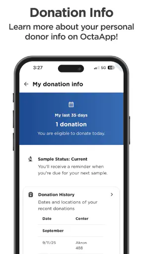 OctaApp - Donate Plasma screenshot