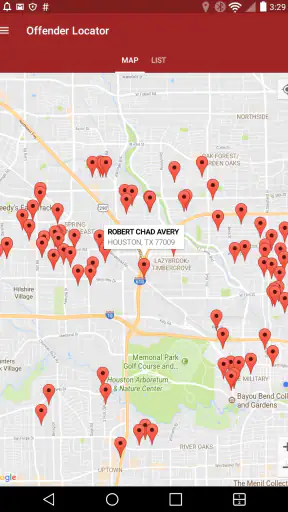Offender Locator screenshot