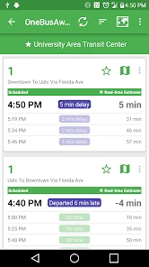 OneBusAway screenshot