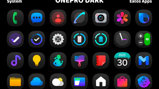 OnePro (Dark) - Icon Pack screenshot