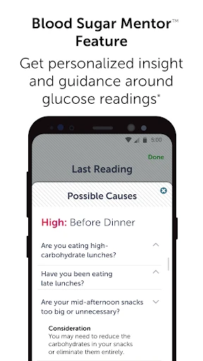 OneTouch Reveal® app screenshot