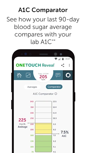 OneTouch Reveal® app screenshot