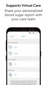 ​OneTouch Reveal® app screenshot